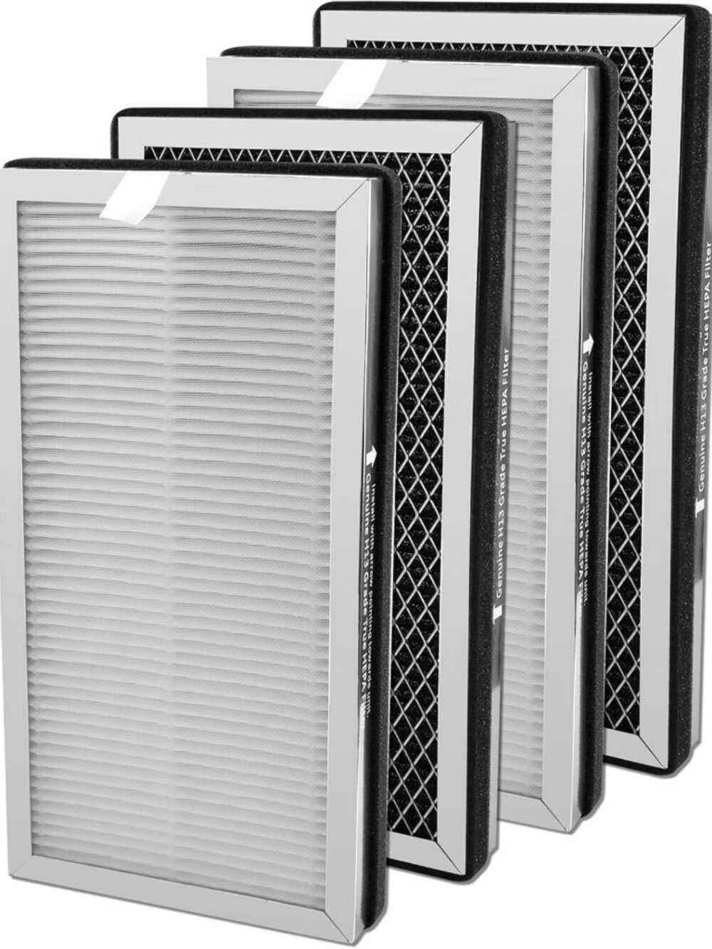 4-Pack Air Purifier Replacement Filters for MA-15, HEPA & Activated Carbon